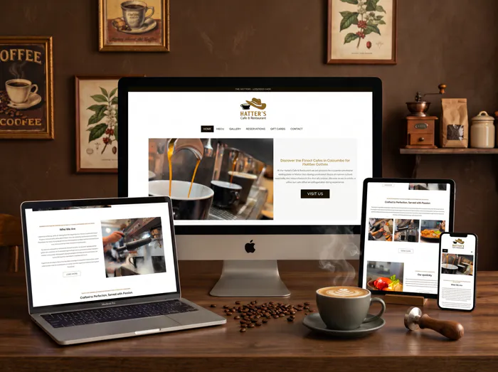 Australian Cafe Website Design
